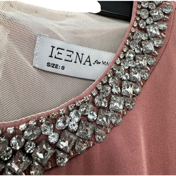 Ieena for Mac Duggal Pink Embellished Neck Trumpet Gown - Size 8 - NWT - Picture 6 of 7